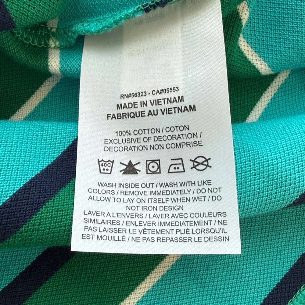 Nike Men's Club Striped Polo Shirt. Size XXL. Green and Blue Stripes. NWOT.